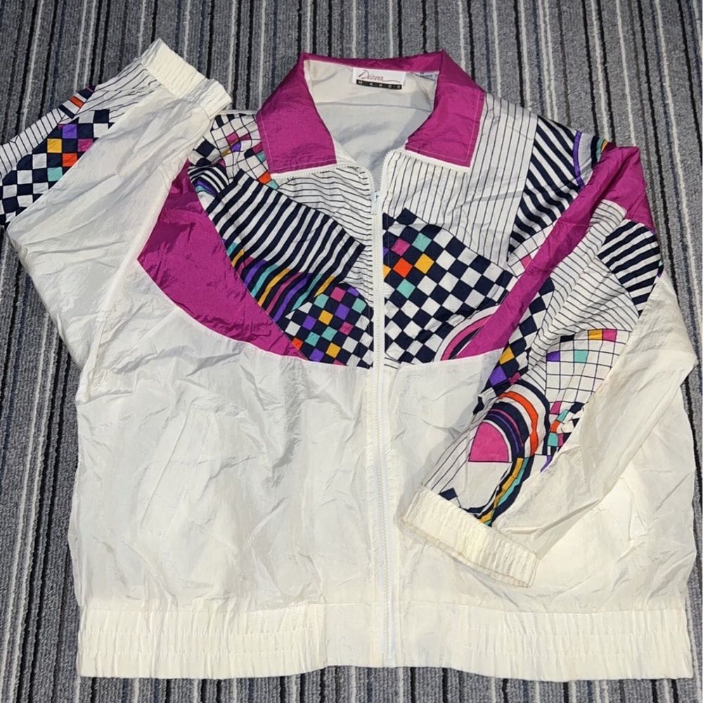 Vintage 90s Windbreaker Diana Marco (Women’s XL)